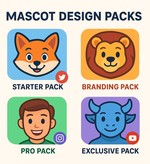 Packs de design de mascottes - Goodies - PACK_DESIGN