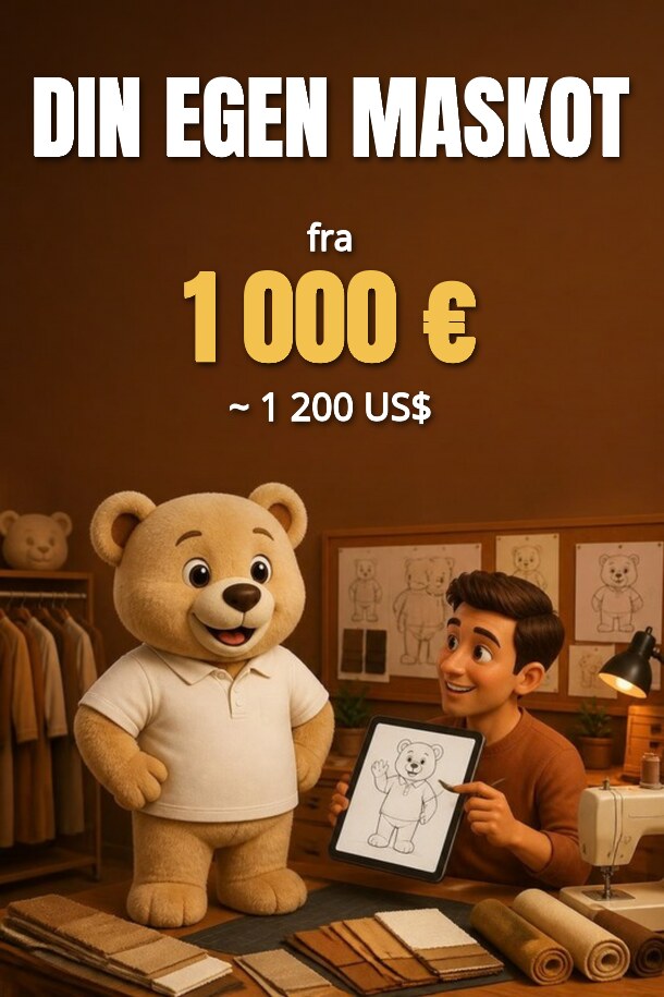 Din egen maskot fra 1 000 € – Få et tilbud