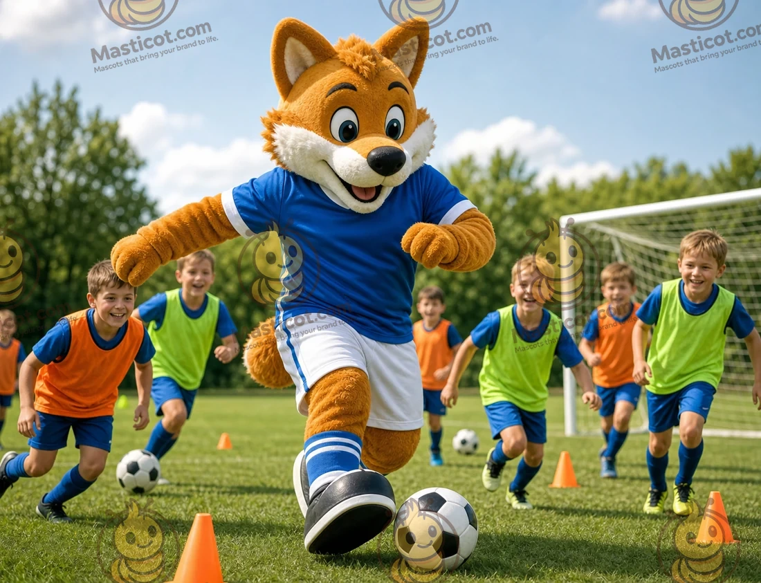 Vilken maskotdräkt passar ett fotbollsläger för barn?