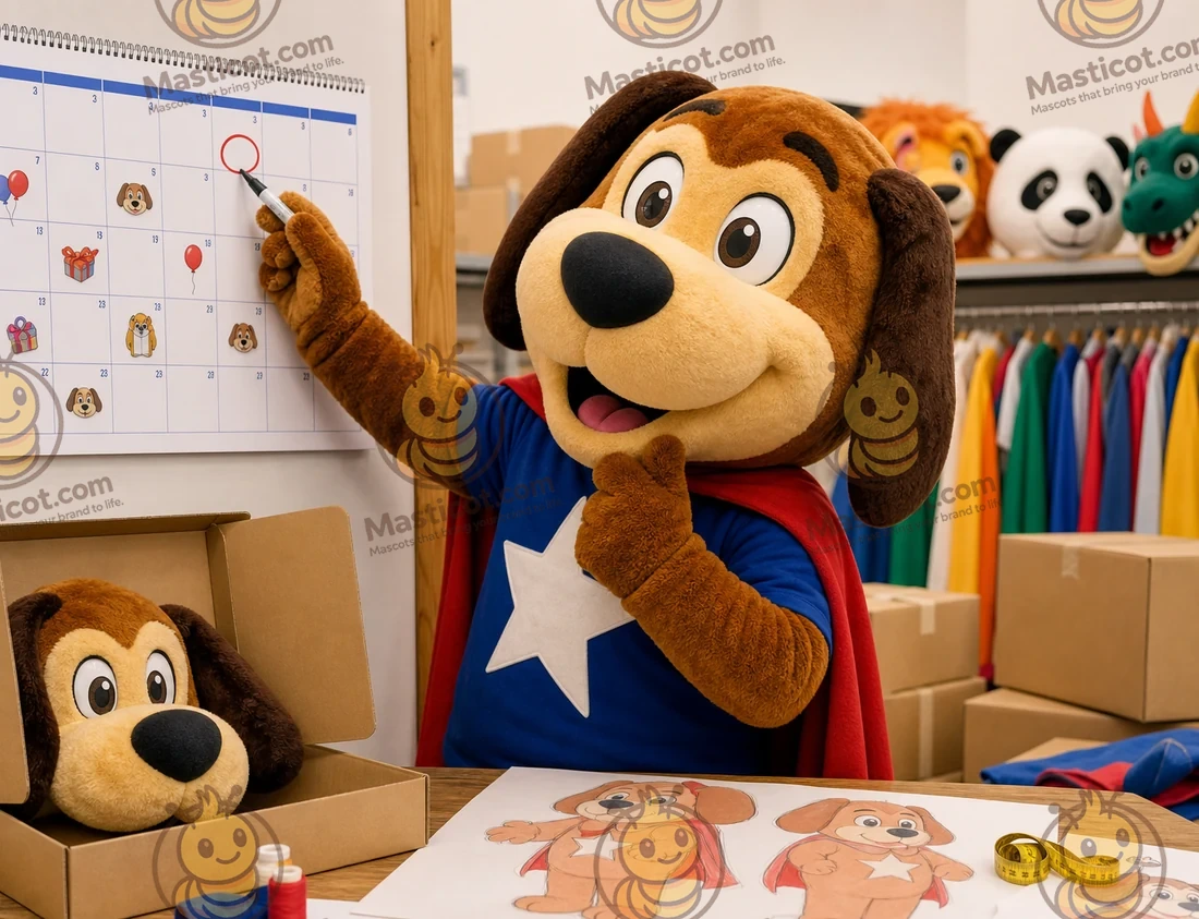 When should you order your mascot before an event?